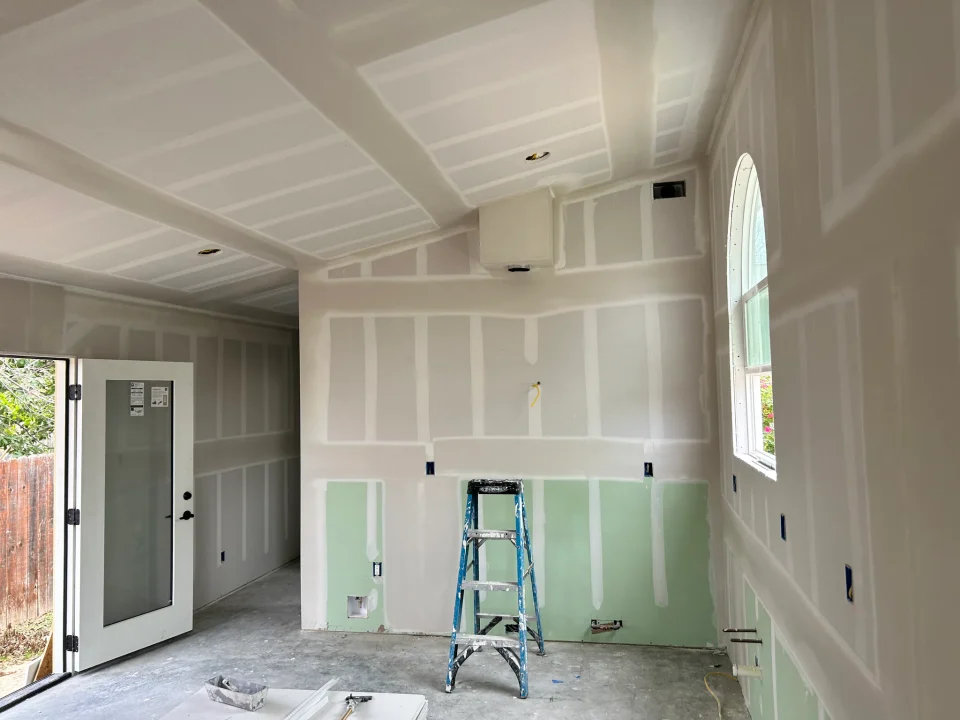 ADU interior drywall before finishing